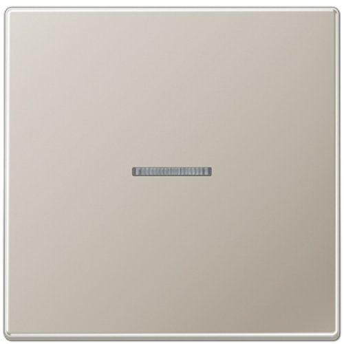 Лицевая панель Jung LS990 metal для 1-кл. выключателя с подсветкой сталь картинка